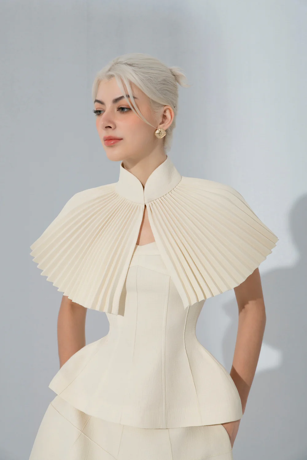 Aisha Pleated Cape - Image 6