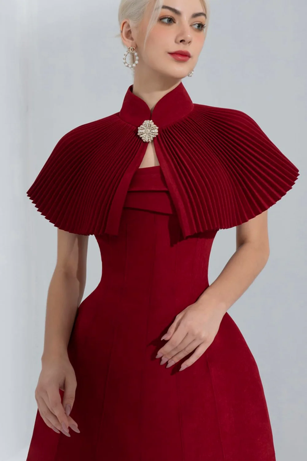 Aisha Pleated Cape - Image 8