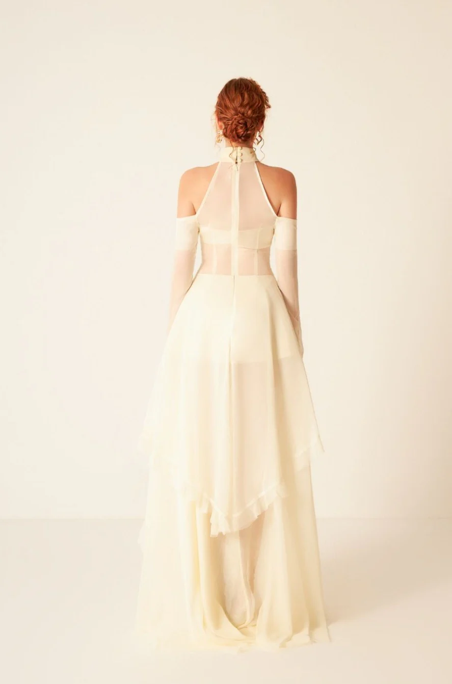 Aphros Chiffon Maxi Dress - Image 5