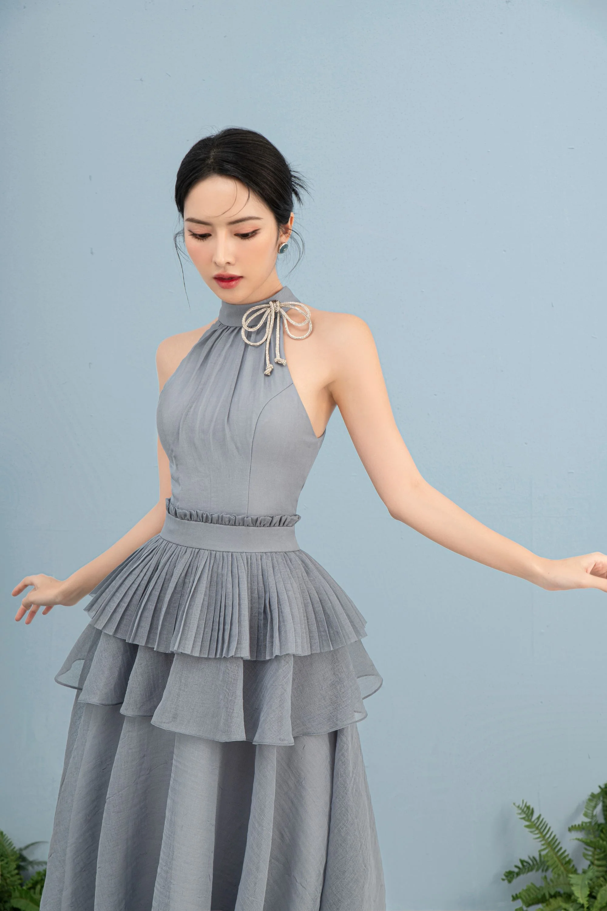 Chiko Ruffle Midi Dress - Image 3