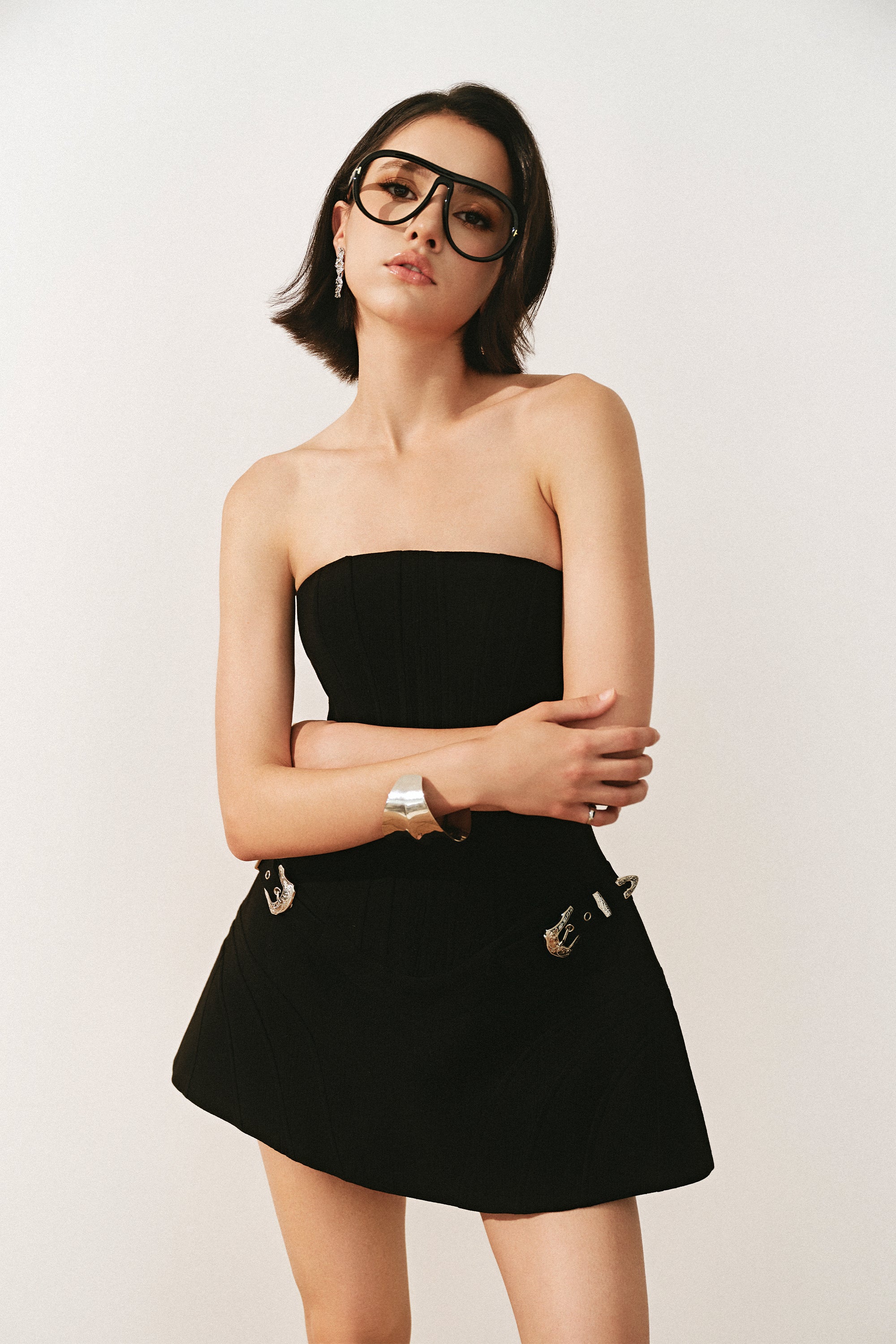 Cleo Peplum Mini Dress - Image 4