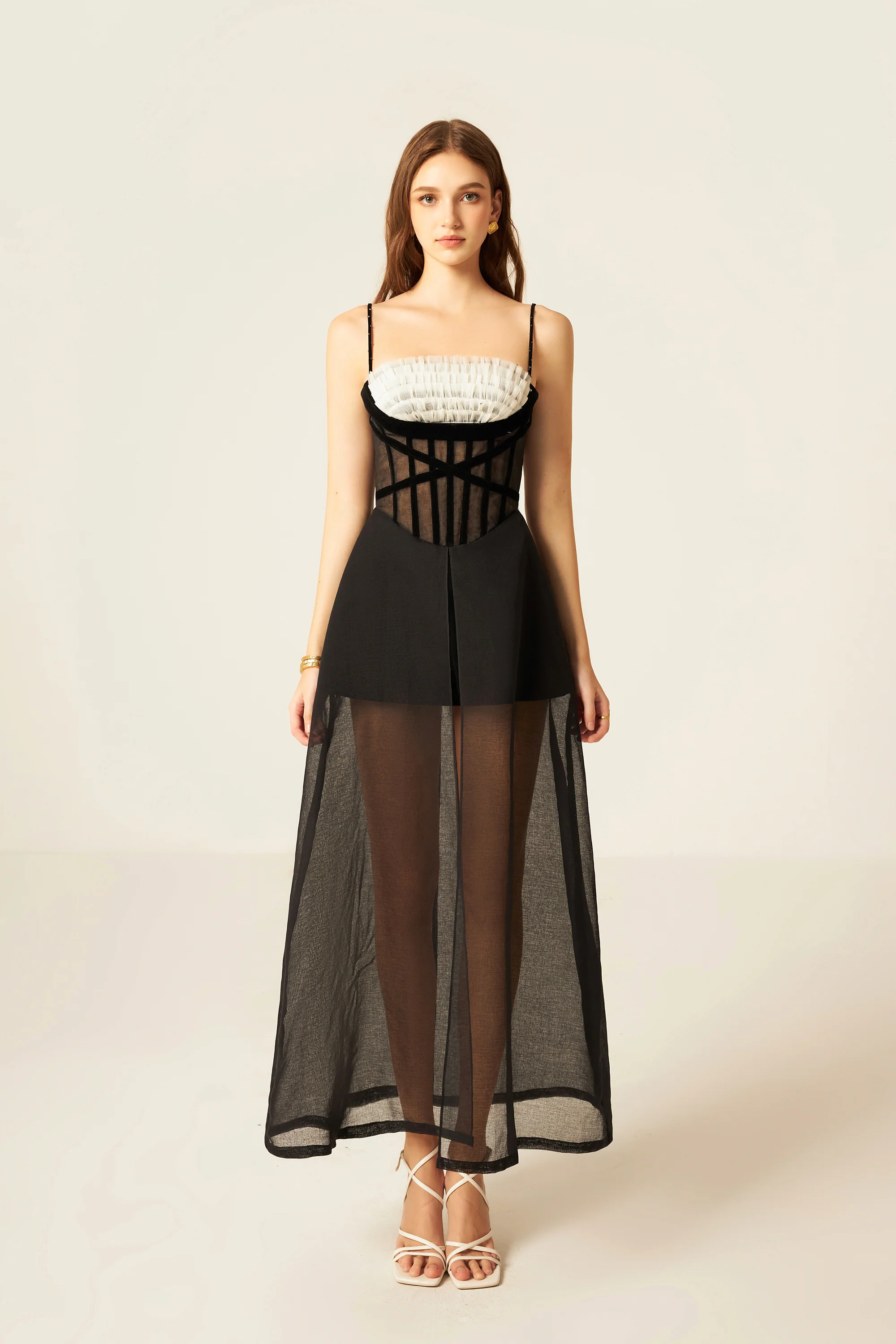 Clover Linen Midi Dress - Image 3