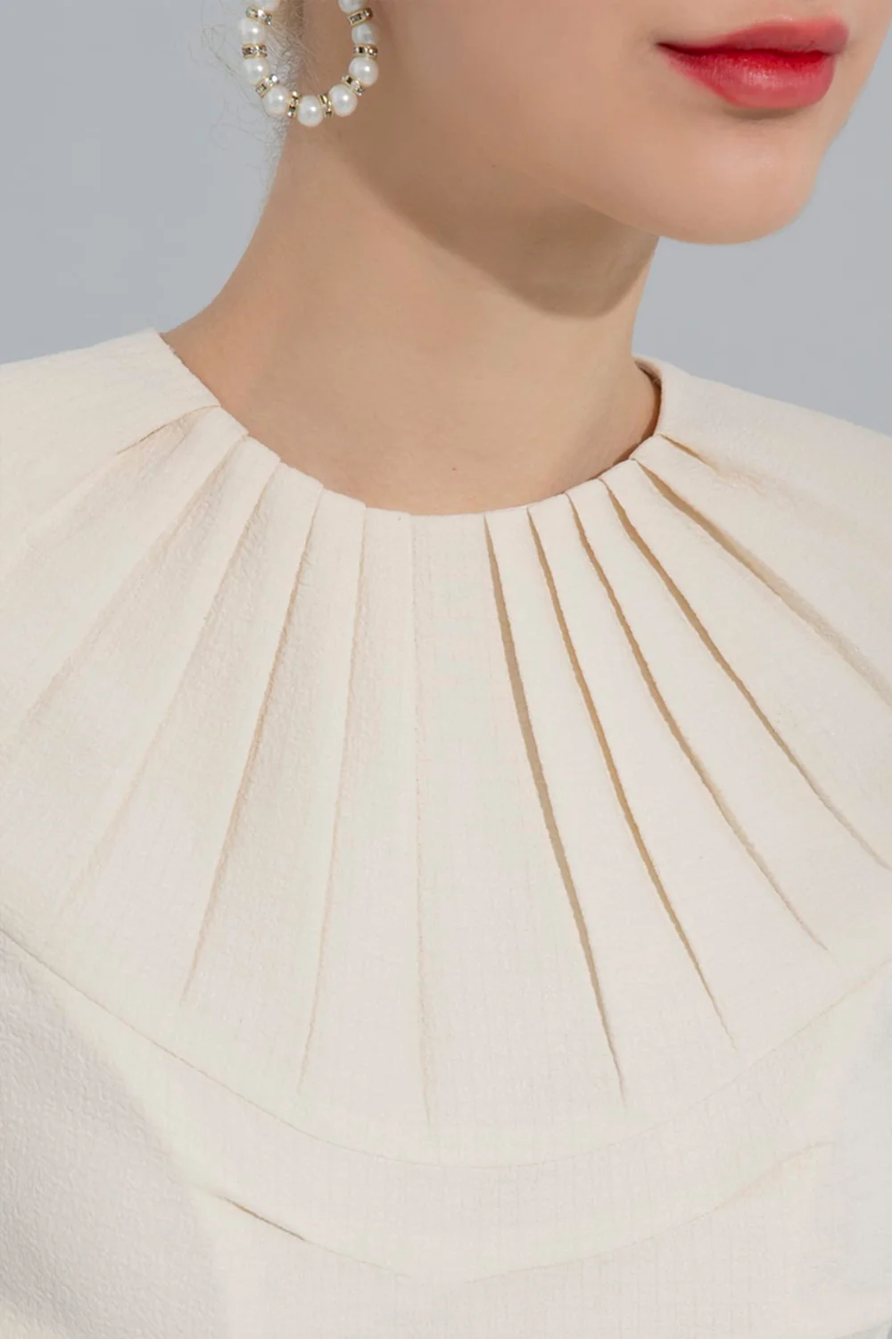 Elliott Pleated Neck Dress - Image 5