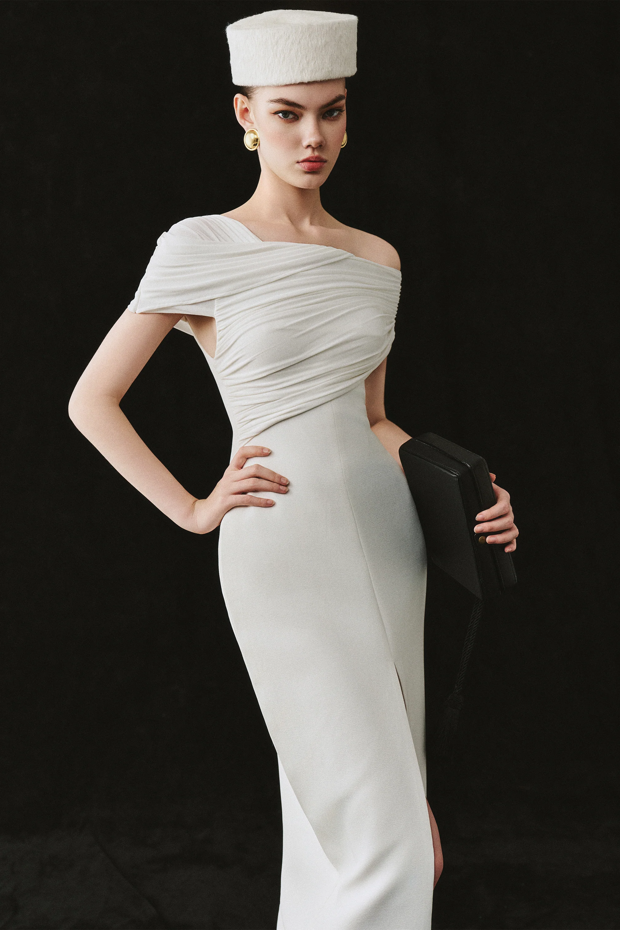 ESMARA Off-Shoulder Slit Maxi Dress - Image 5