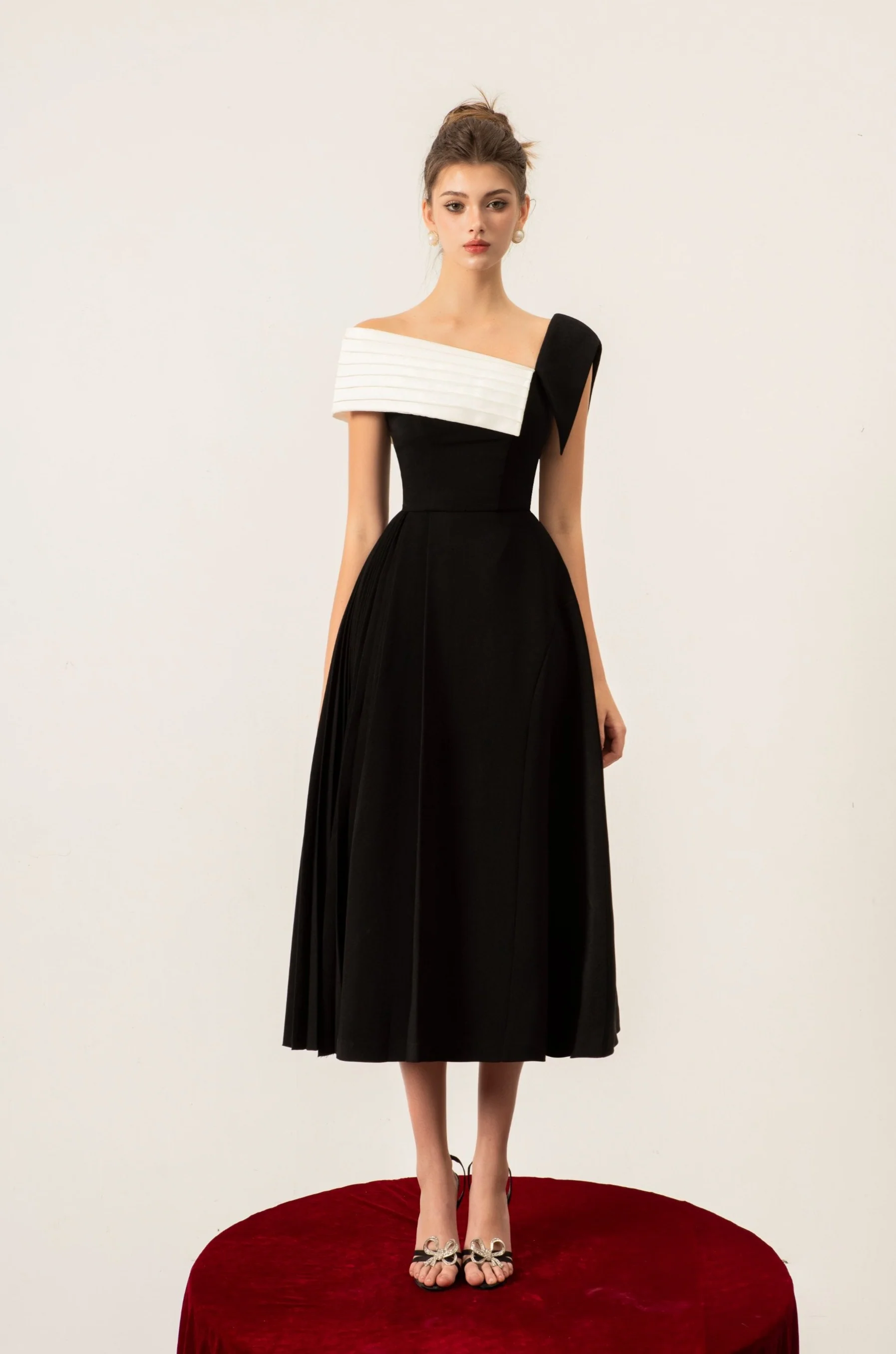 Hattie Off-shoulder Midi Dress - Image 3