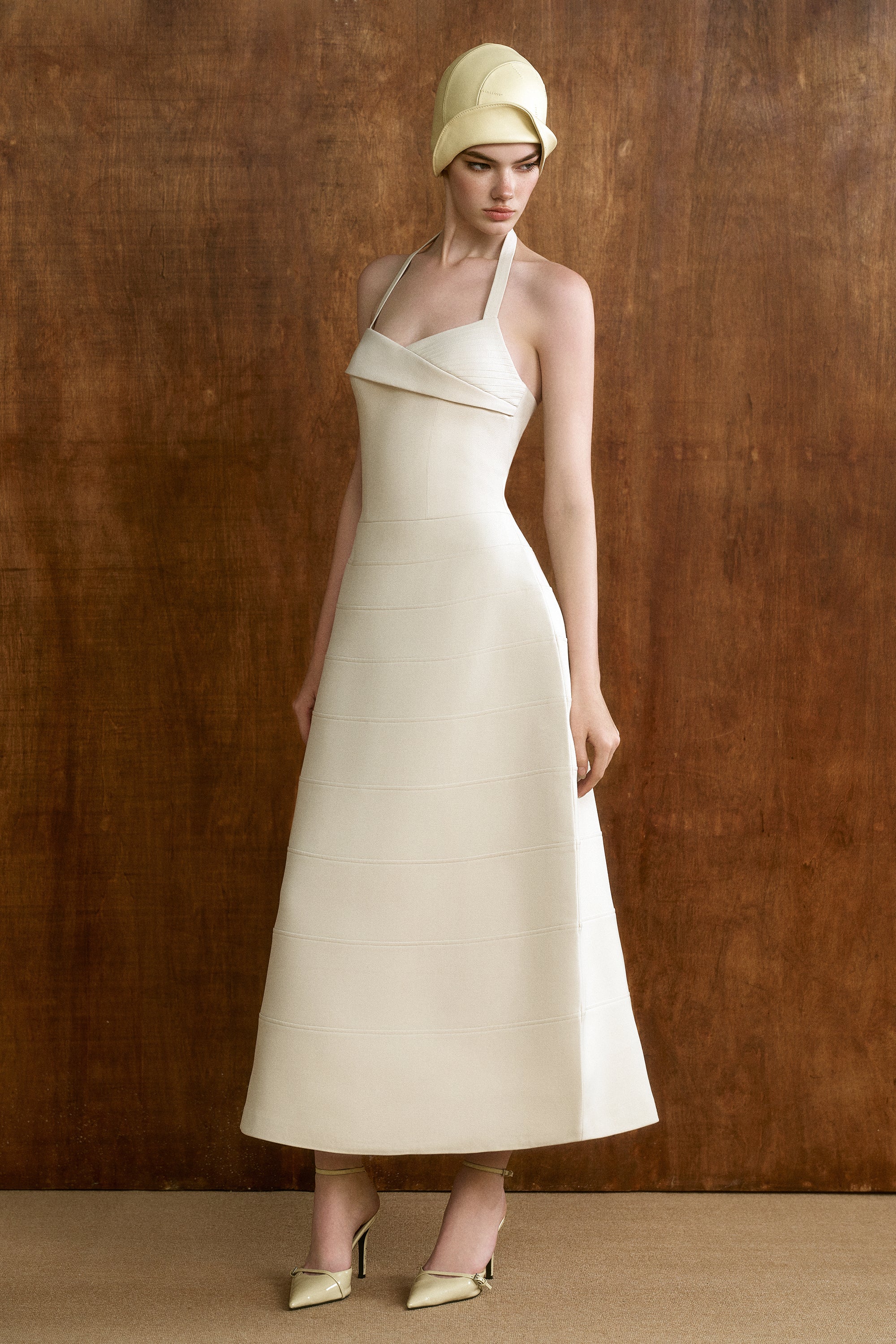 IVORIA With Cape Midi Dress - Image 2