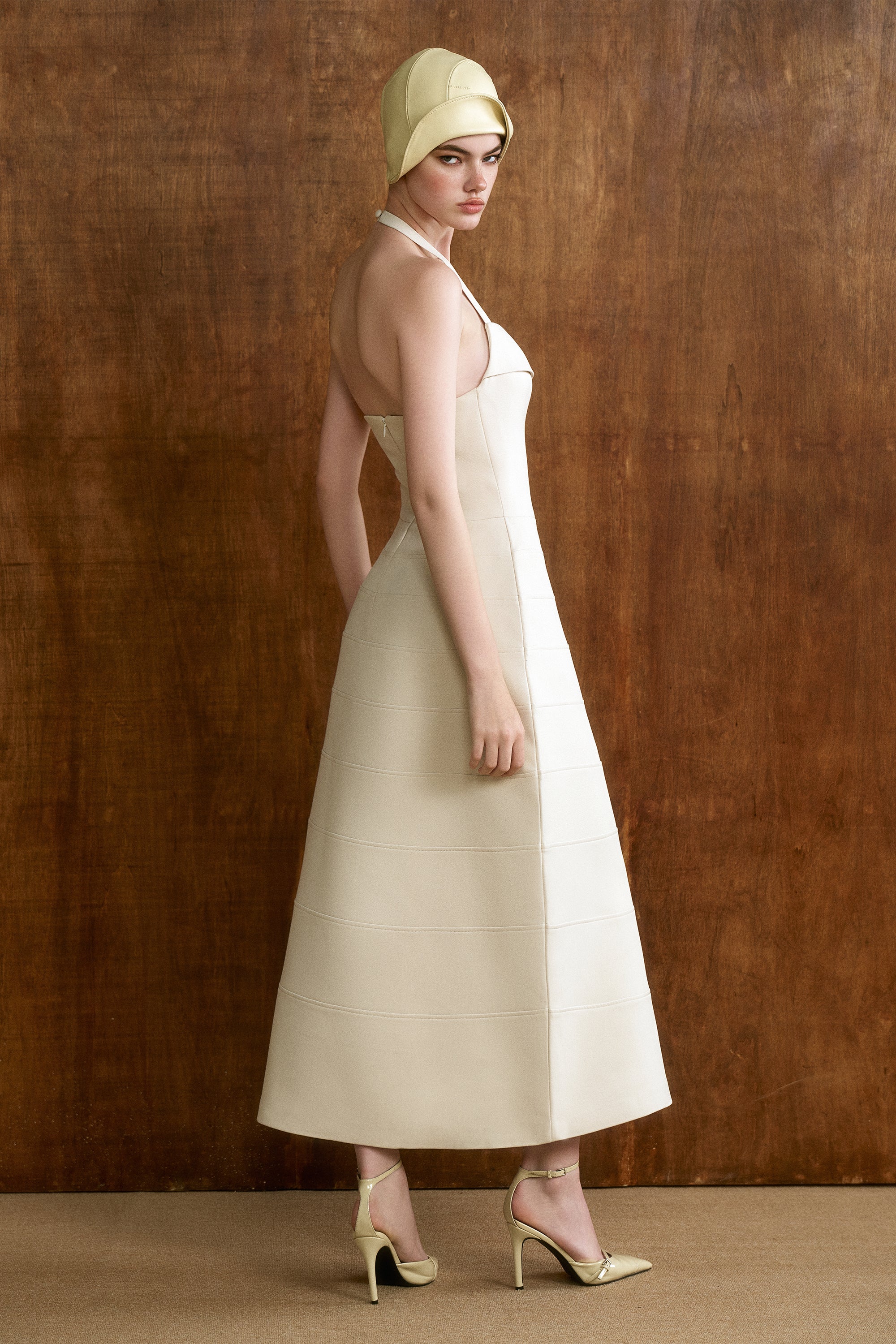 IVORIA With Cape Midi Dress - Image 4