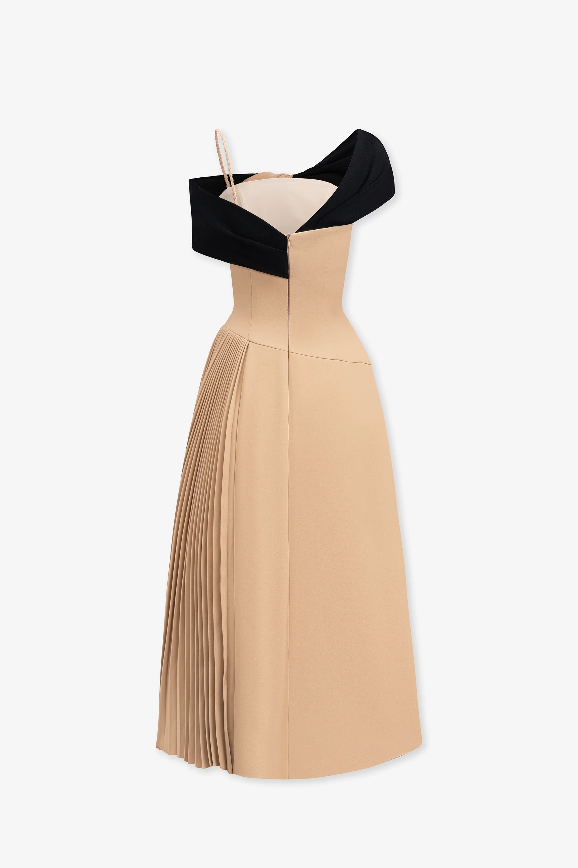 Janine Two-tone Midi Dress - Image 2