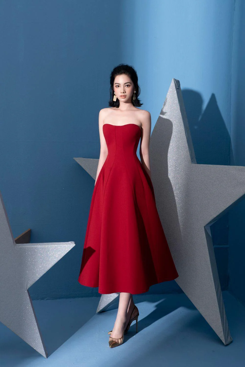 Jocasta Bustier Midi Dress - Image 4