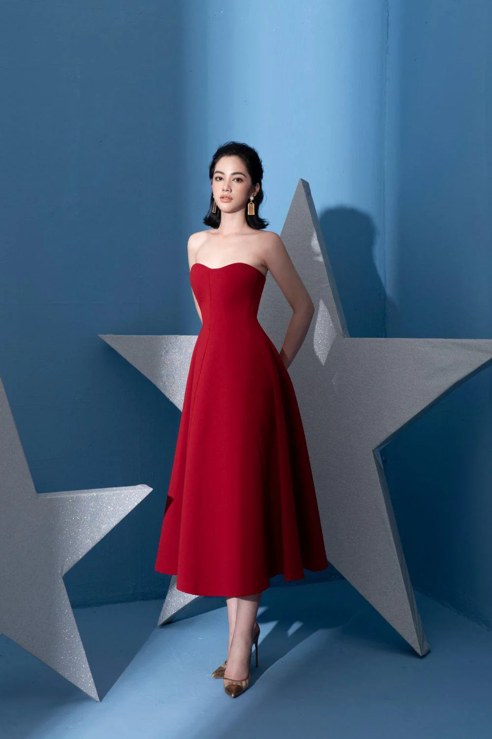 Jocasta Bustier Midi Dress - Image 5
