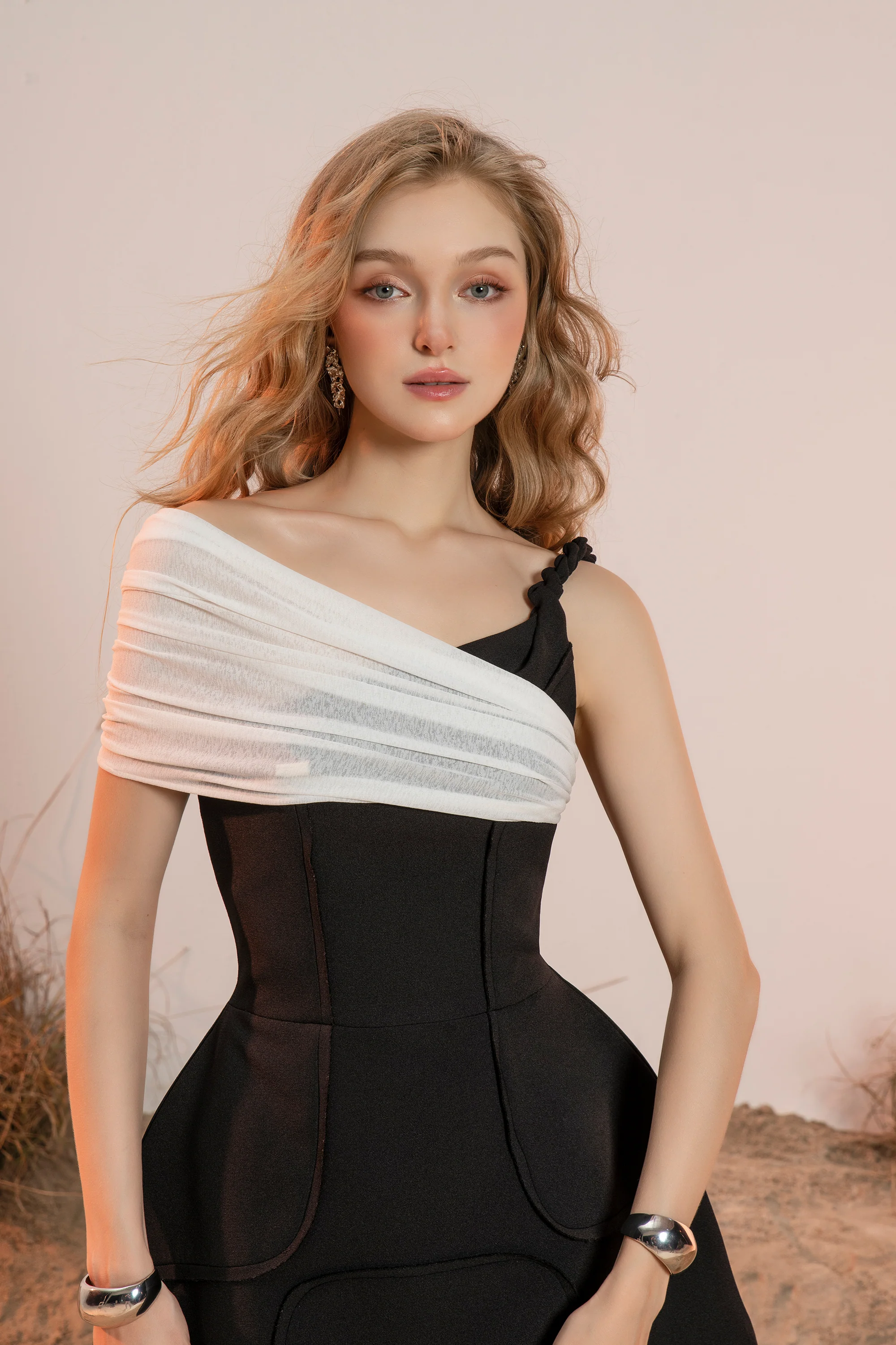 Monot Asymmetrical Mini Dress - Image 8