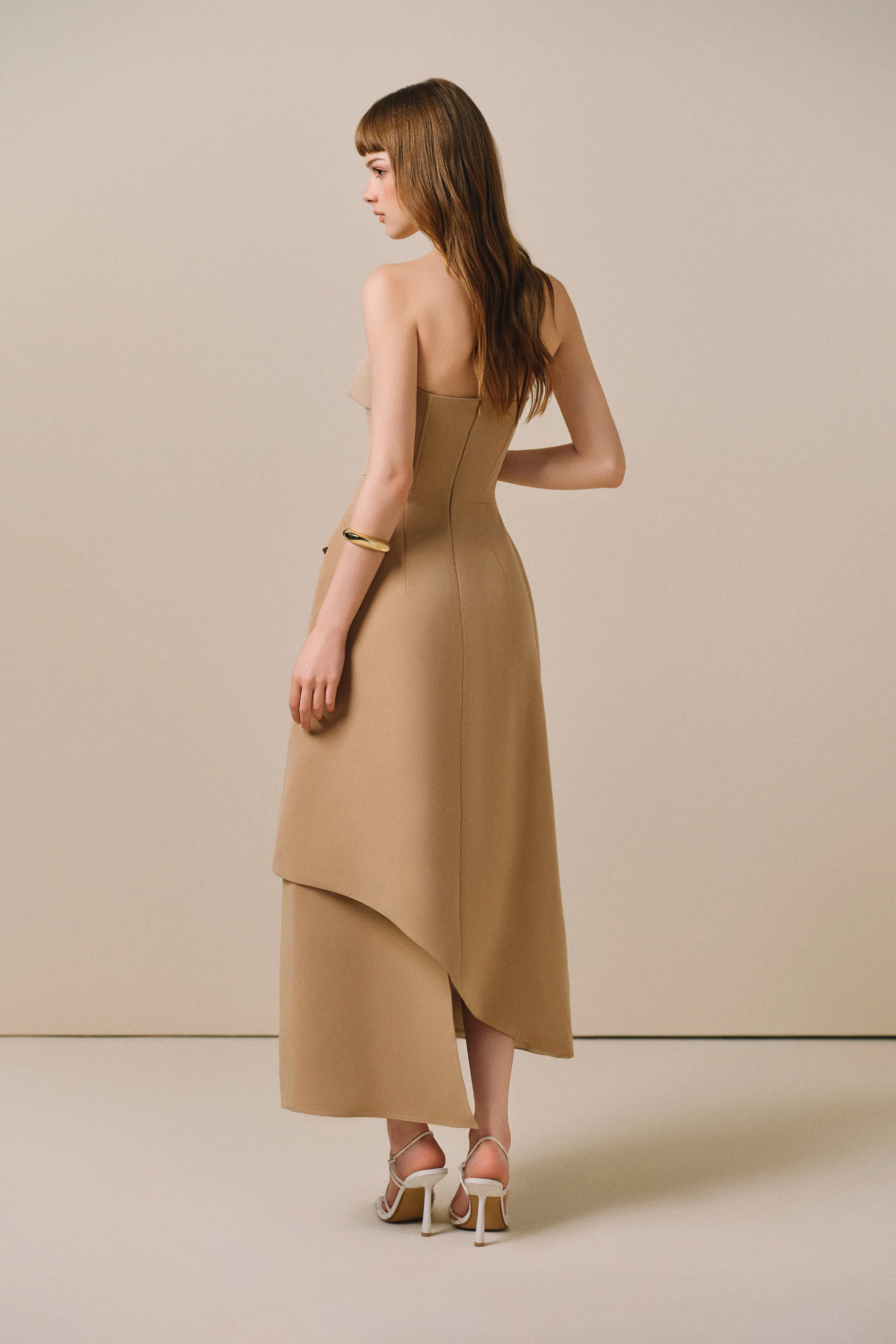 NASIR Off-Shoulder Midi Dress - Image 5