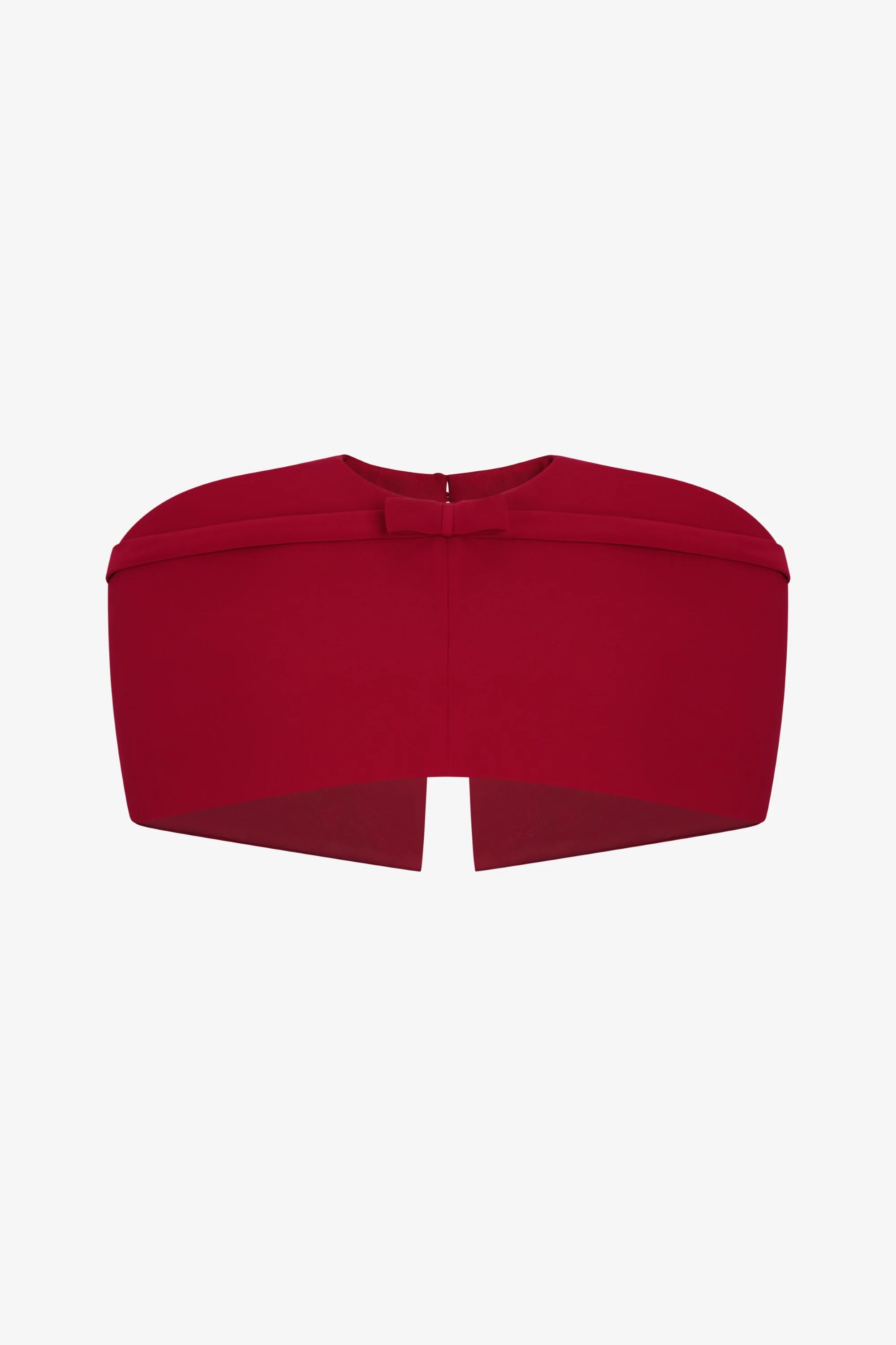 NOIRE Bustier Midi Dress with Cape - Image 3