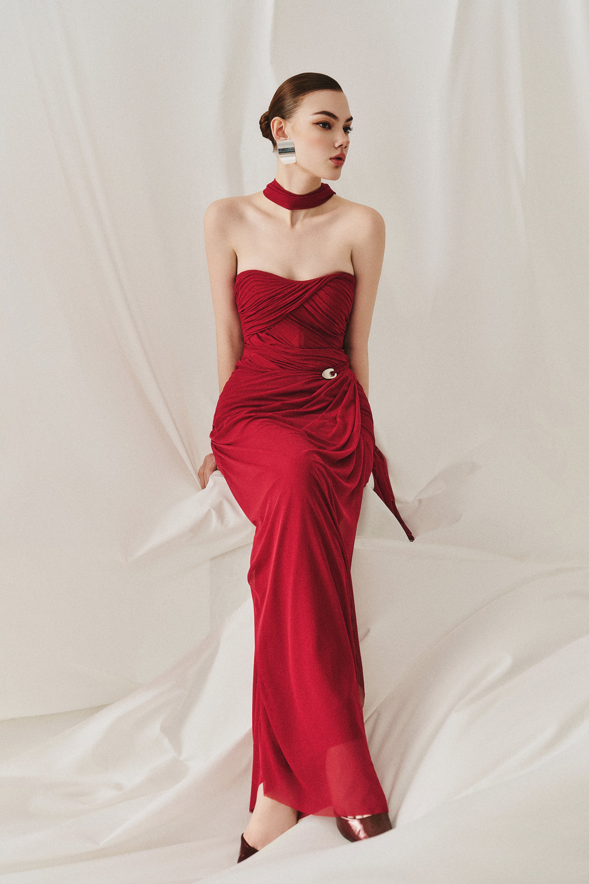 ROVENA Strapless Maxi Dress - Image 5