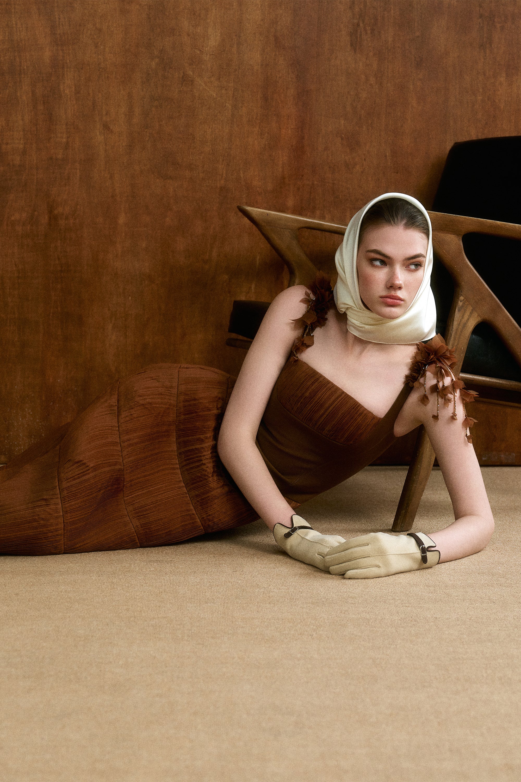 TERRINA Strap-Detail Midi Dress - Image 5